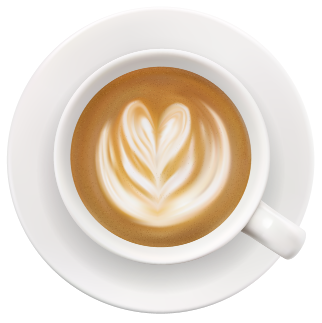 Kaffeetasse mit Latte Art